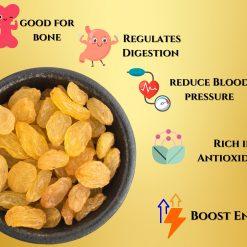 SiriMart Organic Brown Raisins (Kishmish/Munakka) - 100% Natural, Premium Quality, No Added Sugar, 500gm Pack